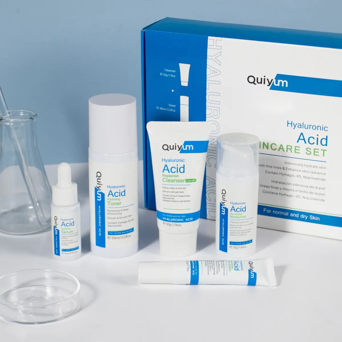 Quiyum Hyaluronic Acid Skincare Set